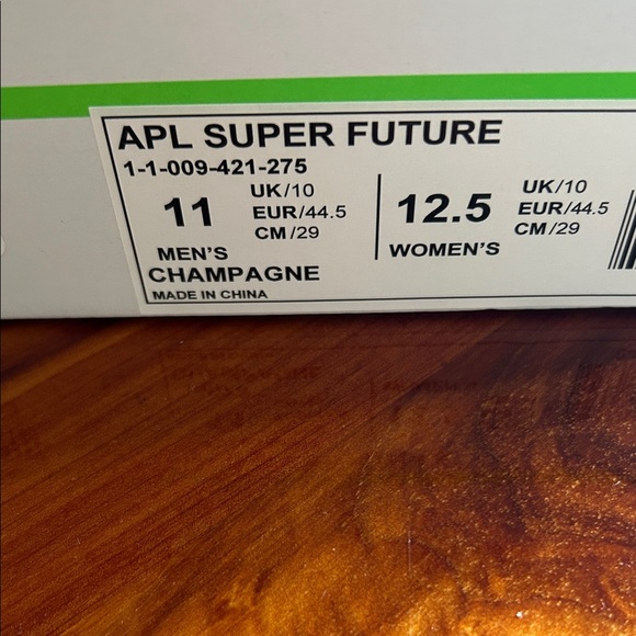 APL Super Future Champagne Uni-Sex High-Top Sneakers with Strap Design - Picture 2 of 6